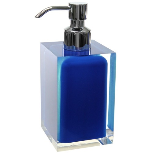 Soap Dispenser, Gedy RA81, Square Countertop Soap Dispenser in Assorted Colors RA81